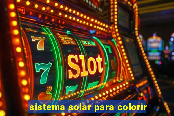 sistema solar para colorir